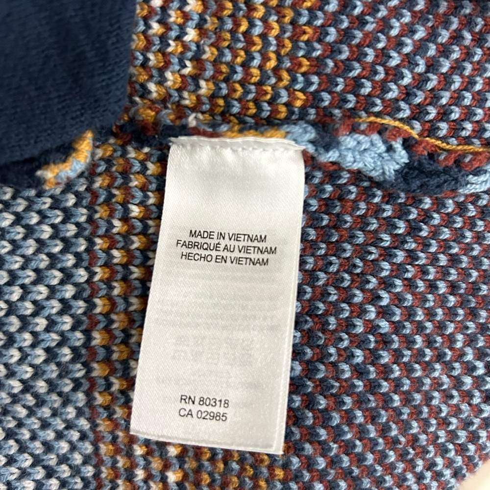 Lucky Brand Womens Cardigan Sweater Size M Multicolor Aztec Coatigan Long Sleeve - Picture 6 of 9